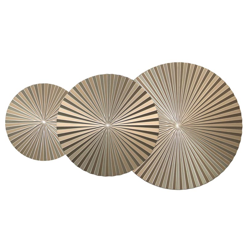 Арт-объект Apollo Champagne Wall Plaque Disc 3 Золотой Шампань в Воронеже | Loft Concept 