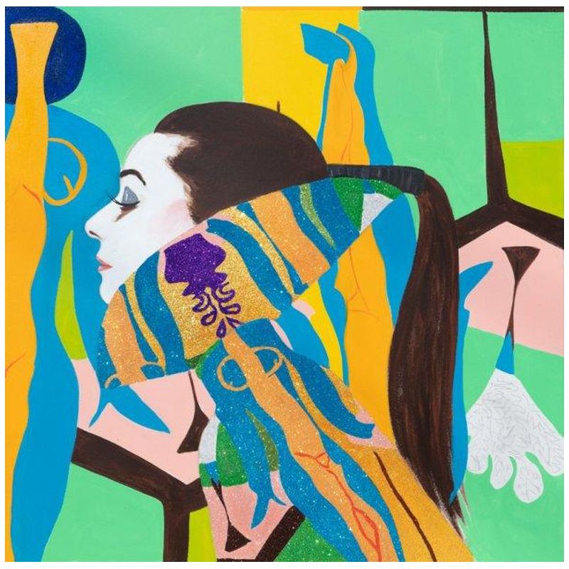 Картина She Dreamed of Matisse in Blue, Green, and Yellow Мульти Картина She Dreamed of Matisse in Blue, Green, and Yellow Мульти в Воронеже | Loft Concept