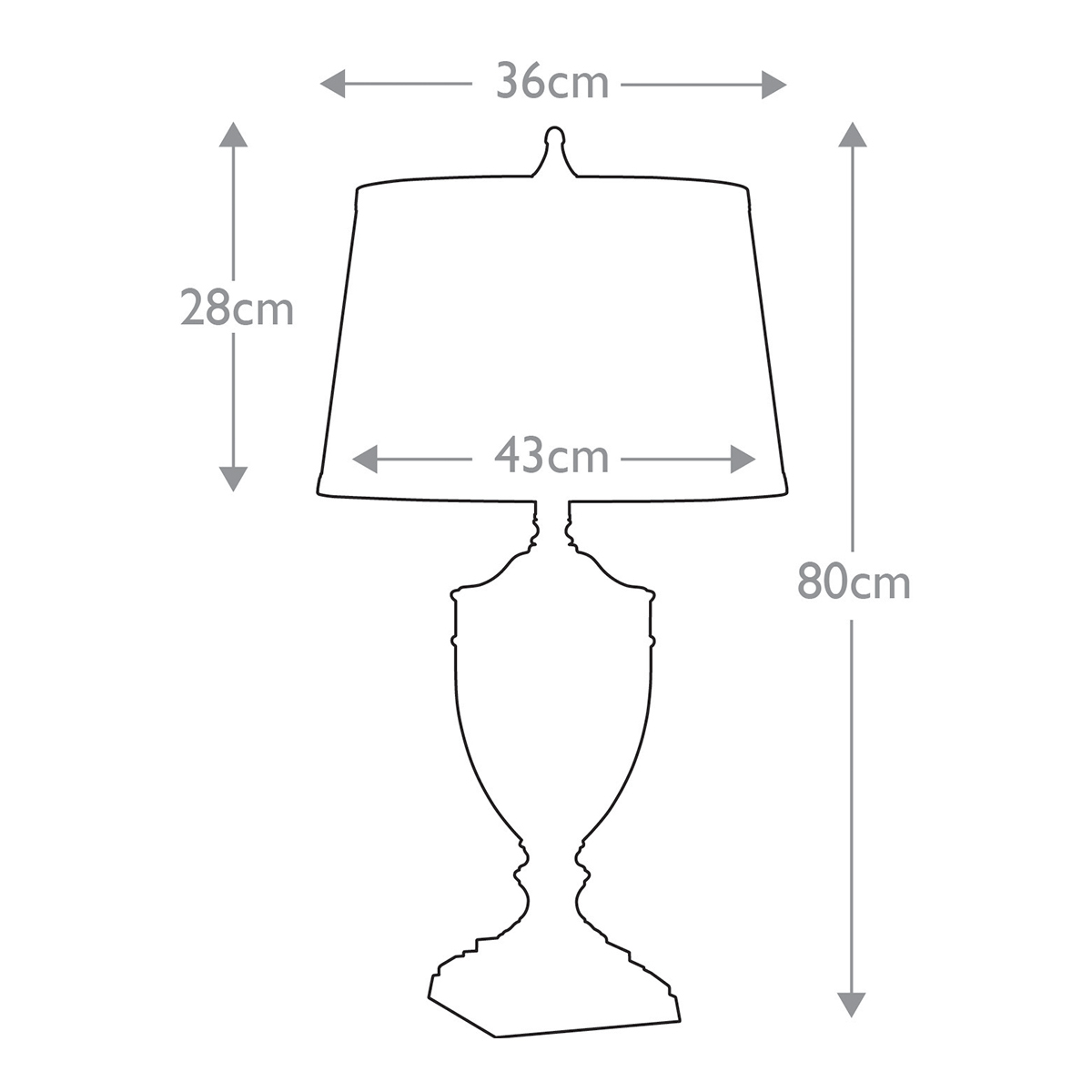 Настольная лампа со тканевым абажуром и прозрачным ребристым стеклянным основанием Quoizel в Воронеже