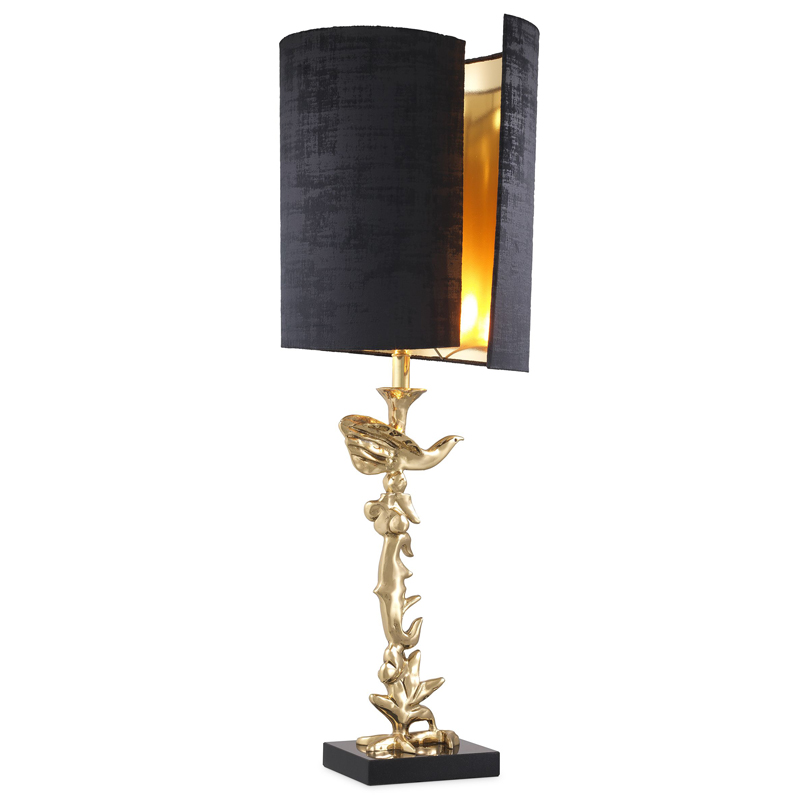 Настольная лампа Eichholtz Table Lamp Aras Латунь Черный в Воронеже | Loft Concept 