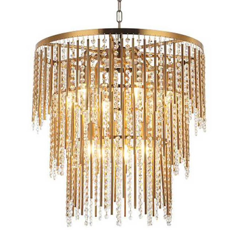 Люстра Crystal Wind Chimes Bronze Chandelier Бронза Прозрачный в Воронеже | Loft Concept 