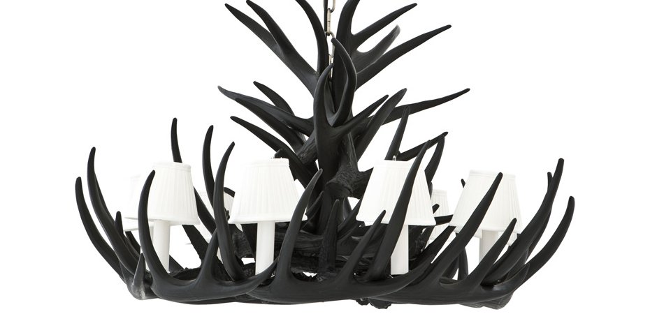 Люстра Eichholtz Chandelier Horn Highlands Black - Loft-Concept в Воронеже