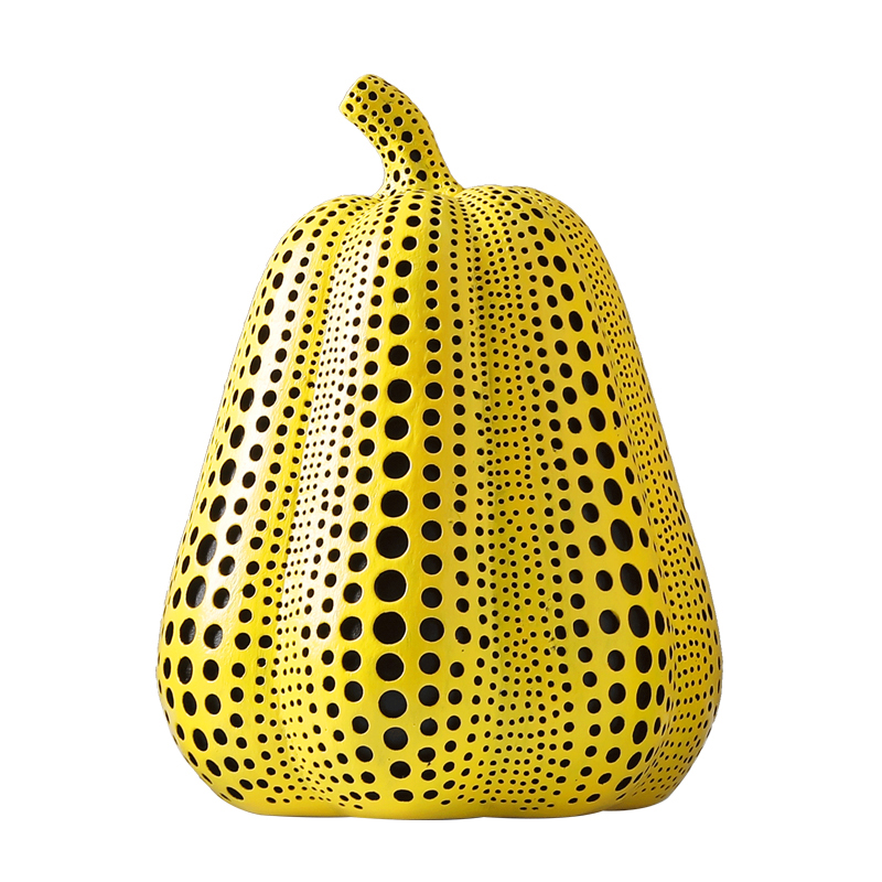 Статуэтка тыквы Kusama Yayoi I Желтый Черный Статуэтка тыквы Kusama Yayoi I Желтый Черный в Воронеже | Loft Concept