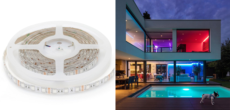 Светодиодная влагозащищенная лента 14,4W/m 60LED/m 5050SMD разноцветная 5M Светодиодная влагозащищенная лента 14,4W/m 60LED/m 5050SMD разноцветная 5M - Loft-Concept в Воронеже