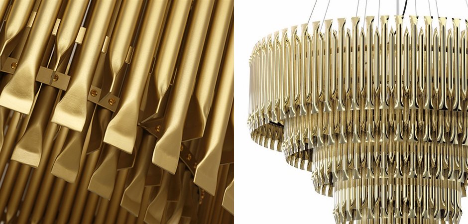 Люстра MATHENY CHANDELIER 5 SUSPENSION by DELIGHTFULL Gold Люстра MATHENY CHANDELIER 5 SUSPENSION by DELIGHTFULL Gold - Loft-Concept в Воронеже