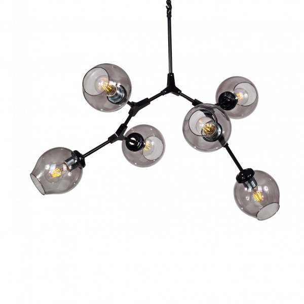 Люстра Branching Bubble Chandelier 6 Black Черный в Воронеже | Loft Concept 