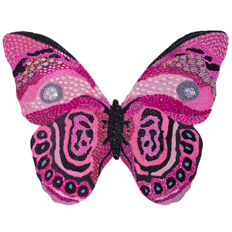 Картина “Pink and Black Bedazzled Butterfly Cut Out” Мульти в Воронеже | Loft Concept 