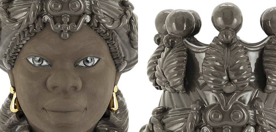 Ваза VASE MORO BIG LADY BLACK MUD Ваза VASE MORO BIG LADY BLACK MUD - Loft-Concept в Воронеже