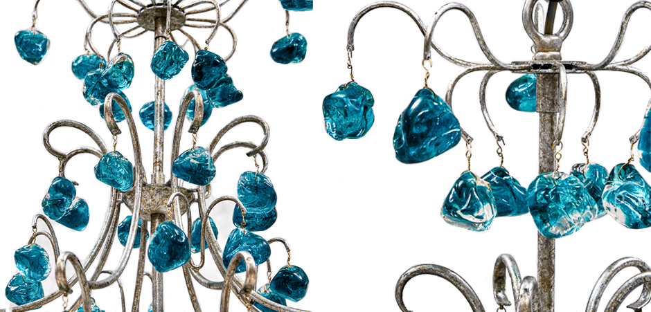 Люстра Crystal Blue Cupertino Chandelier Люстра Crystal Blue Cupertino Chandelier - Loft-Concept в Воронеже