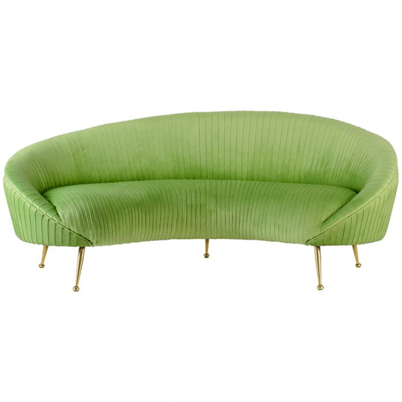 Диван Pebernat Lounge Sofa green Золотой Зеленый смок Прозрачный зеленый в Воронеже | Loft Concept 