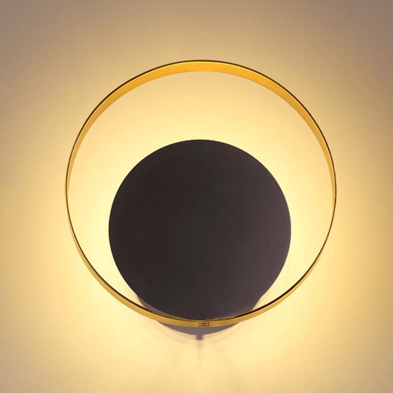 Бра Globo Ocular Sconce Circle Black Золотой Черный в Воронеже | Loft Concept 