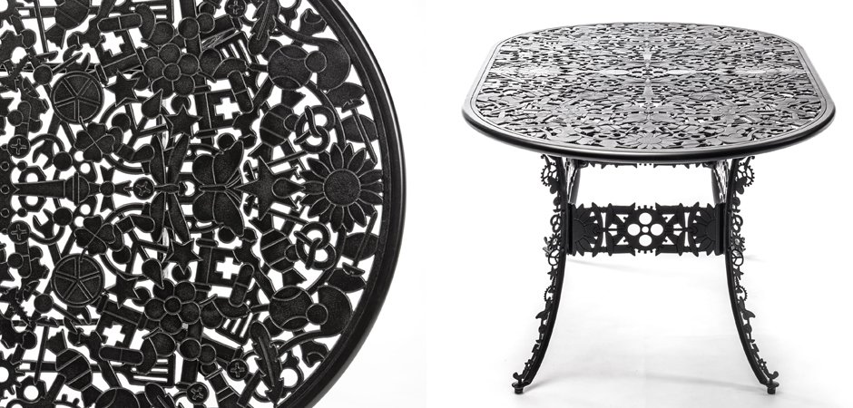 Обеденный стол Industry Collection ALUMINIUM OVAL TABLE – BLACK Обеденный стол Industry Collection ALUMINIUM OVAL TABLE – BLACK - Loft-Concept в Воронеже