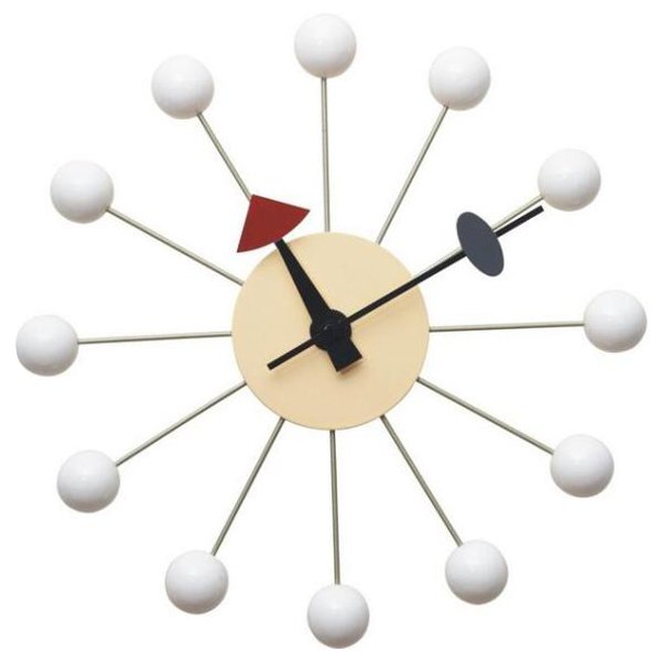 Часы George Nelson Ball Clock White Белый в Воронеже | Loft Concept 