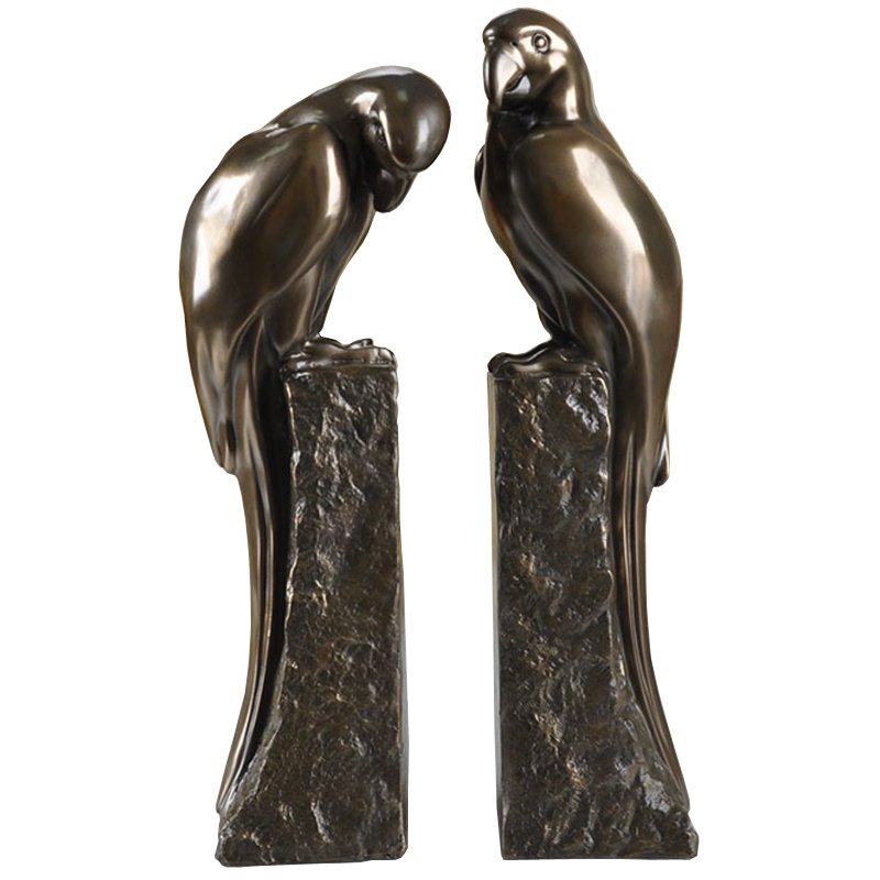 Держатель для книг Bookend Perroquet set of 2 Темная бронза в Воронеже | Loft Concept 