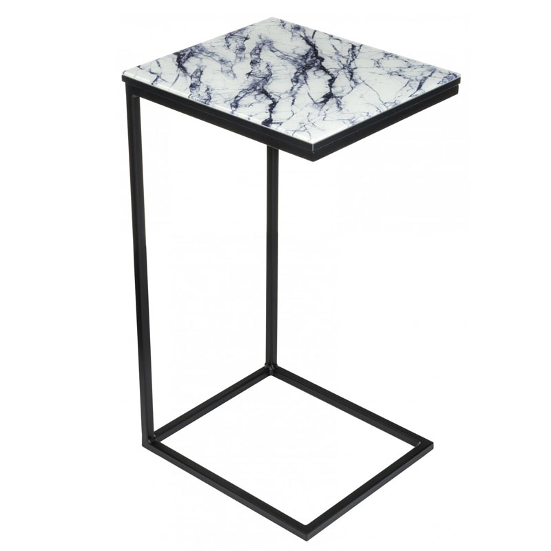 Приставной стол Zermatt Side Table white marble Белый Мрамор Bianco в Воронеже | Loft Concept 