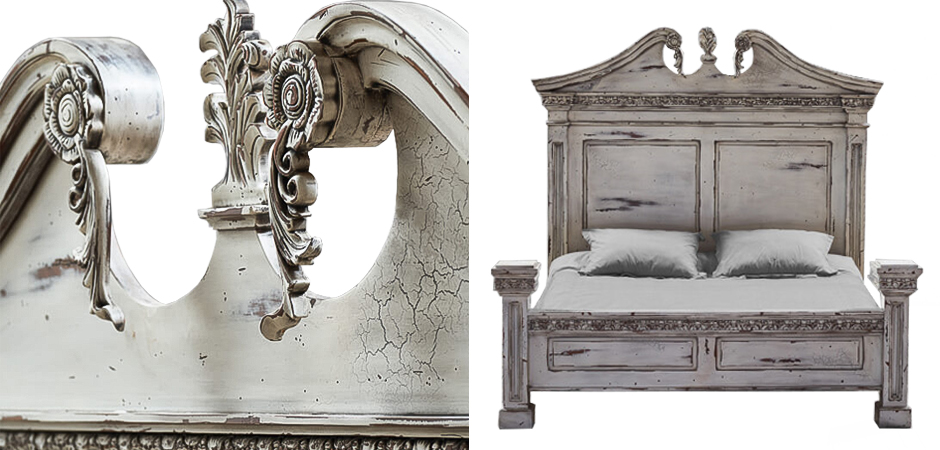 Кровать Gothic Style Bed White Кровать Gothic Style Bed White - Loft-Concept в Воронеже