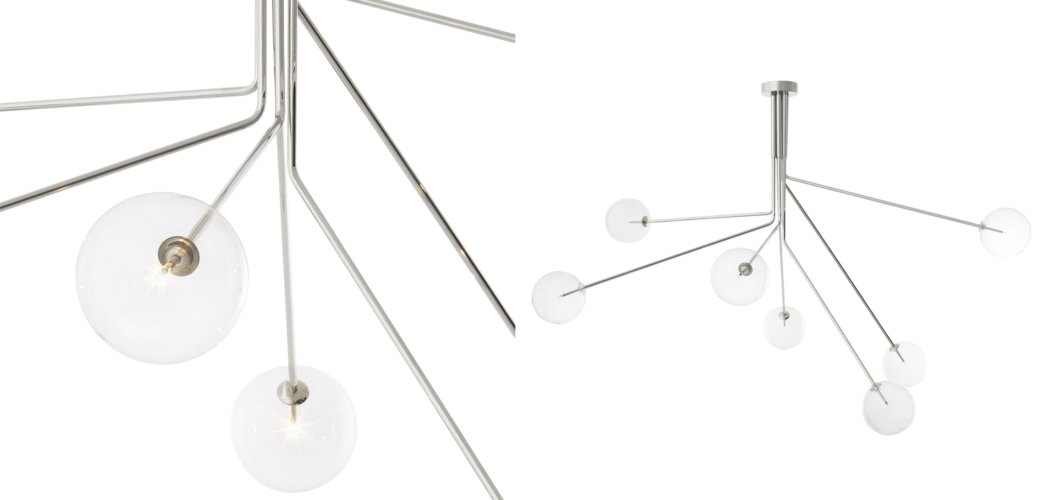 Люстра Eichholtz Chandelier Topaz Nickel - фото