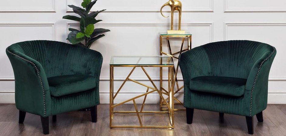 Подставка Serene Furnishing Gold Clear Glass Top stand Подставка Serene Furnishing Gold Clear Glass Top stand - Loft-Concept в Воронеже