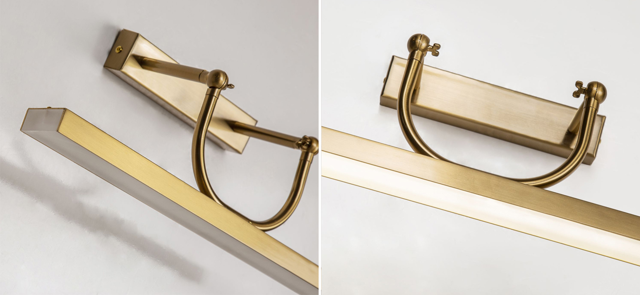 Минималистичный потолочный светильник Trumpet tube Gold - фото