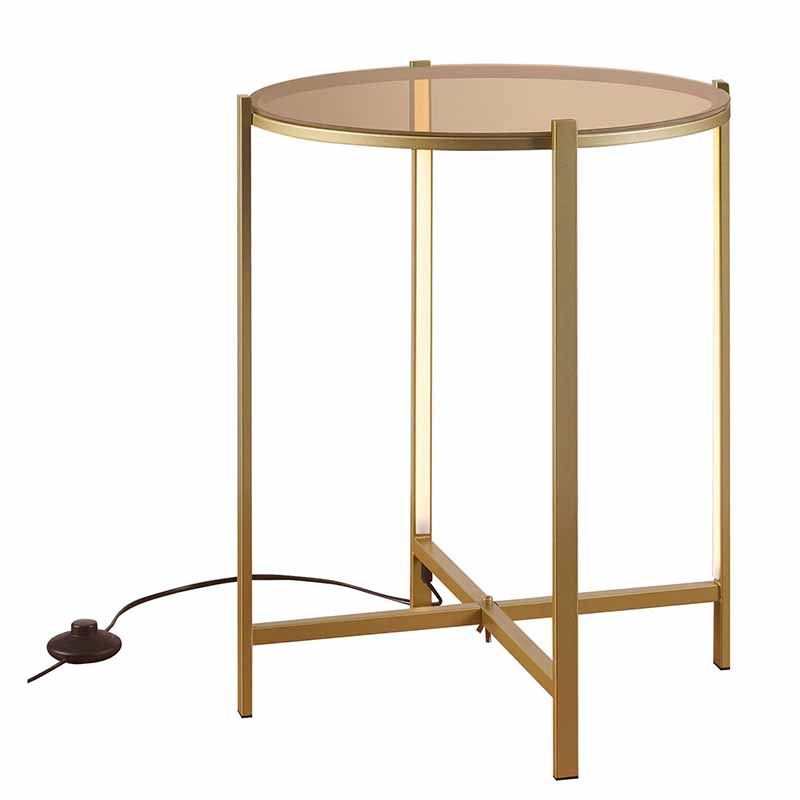 Приставной стол Galia Side Table Bronze LED Бронза в Воронеже | Loft Concept 