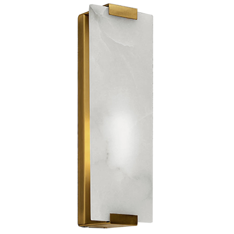 Бра Marble Rectangle Wall Lamp Brass Латунь в Воронеже | Loft Concept 