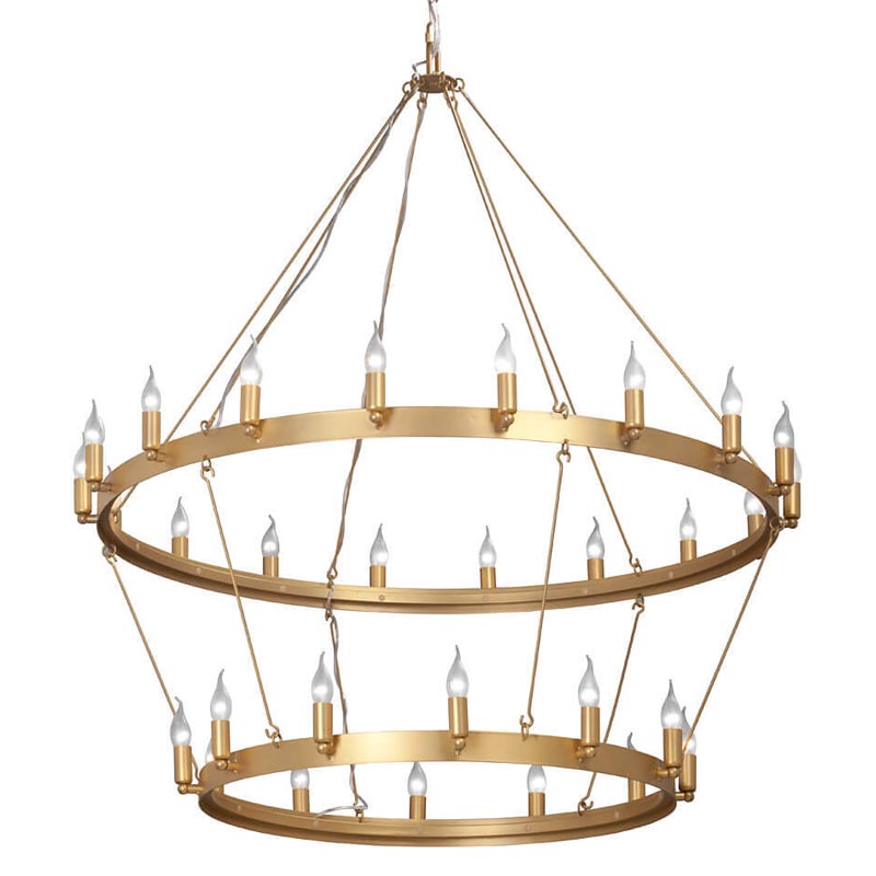 Люстра Camino Round Chandelier two tiers gold Золотой в Воронеже | Loft Concept 