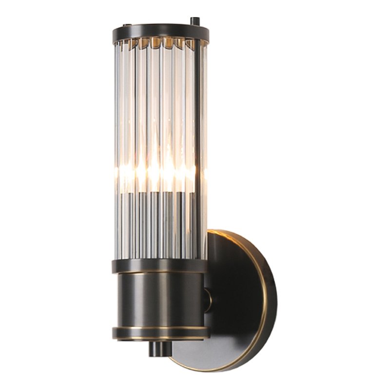 Ralph Lauren Бра Allen Single Sconce Темная бронза Прозрачный (Transparent) в Воронеже | Loft Concept 