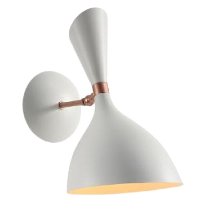 Бра Duke wall lamp White Белый Латунь в Воронеже | Loft Concept 