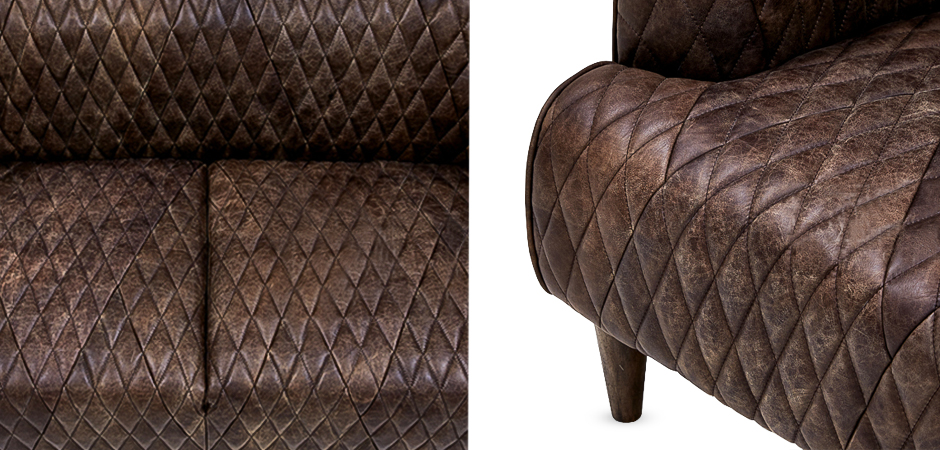 Диван Rhombuses Upholstery Triple Sofa Диван Rhombuses Upholstery Triple Sofa - Loft-Concept в Воронеже
