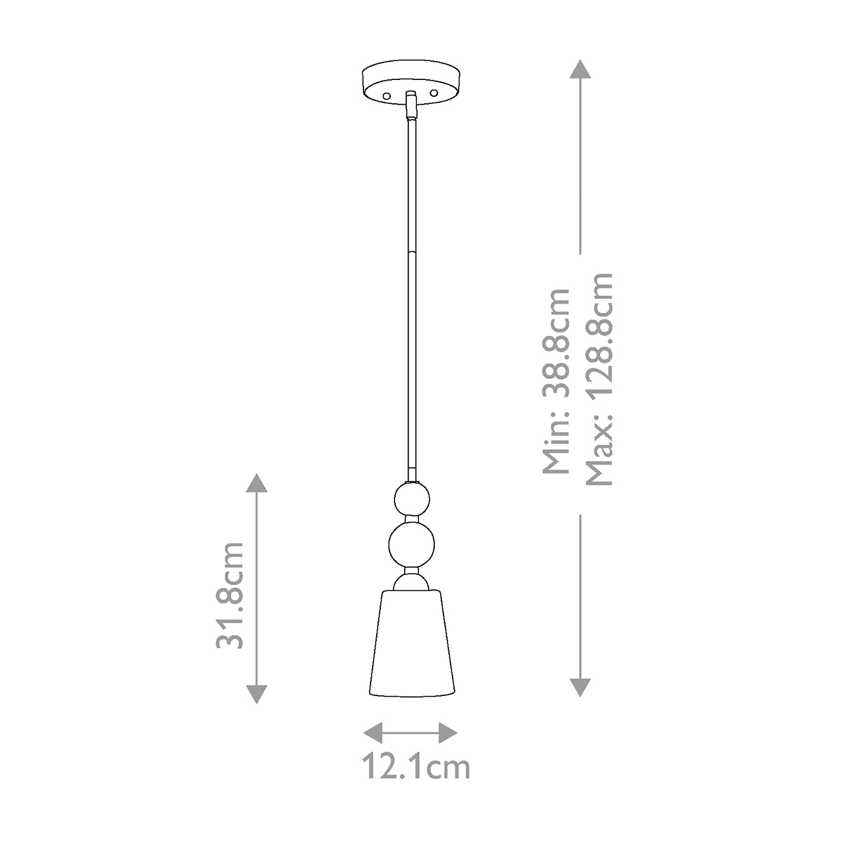 Подвесной светильник с матовым стеклянным коническим плафоном в современном стиле Hinkley в Воронеже