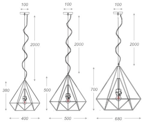 Подвесной светильник Loft Bar Nest Cone Black в Воронеже