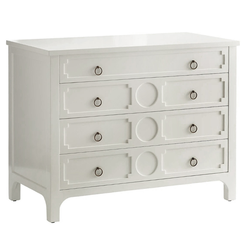 Комод с 4-мя ящиками Lawrence chest of drawers White Белый Белый в Воронеже | Loft Concept 