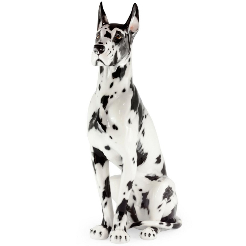 Статуэтка Abhika Great Dane Up Black White Белый Черный в Воронеже | Loft Concept 