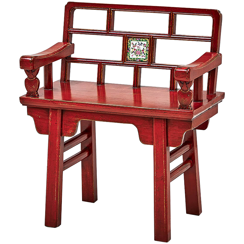 Стул Chinoiserie Red Stool Красный в Воронеже | Loft Concept 