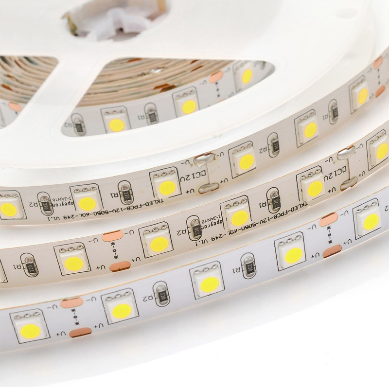 Комплект светодиодной ленты 14,4W/m 60LED/m 5050SMD холодный белый 1M Белый в Воронеже | Loft Concept 