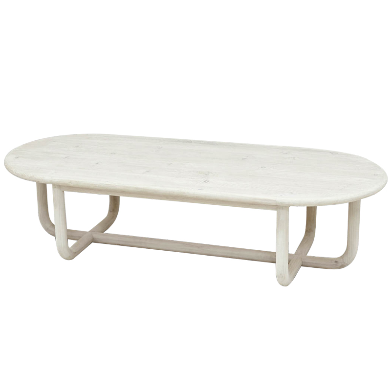 Кофейный стол Mathis Wood Coffee Table ivory ( слоновая кость ) в Воронеже | Loft Concept 