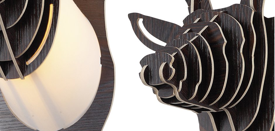 Бра Олень Cardboard Deer Wall Lamp dark - Loft-Concept в Воронеже