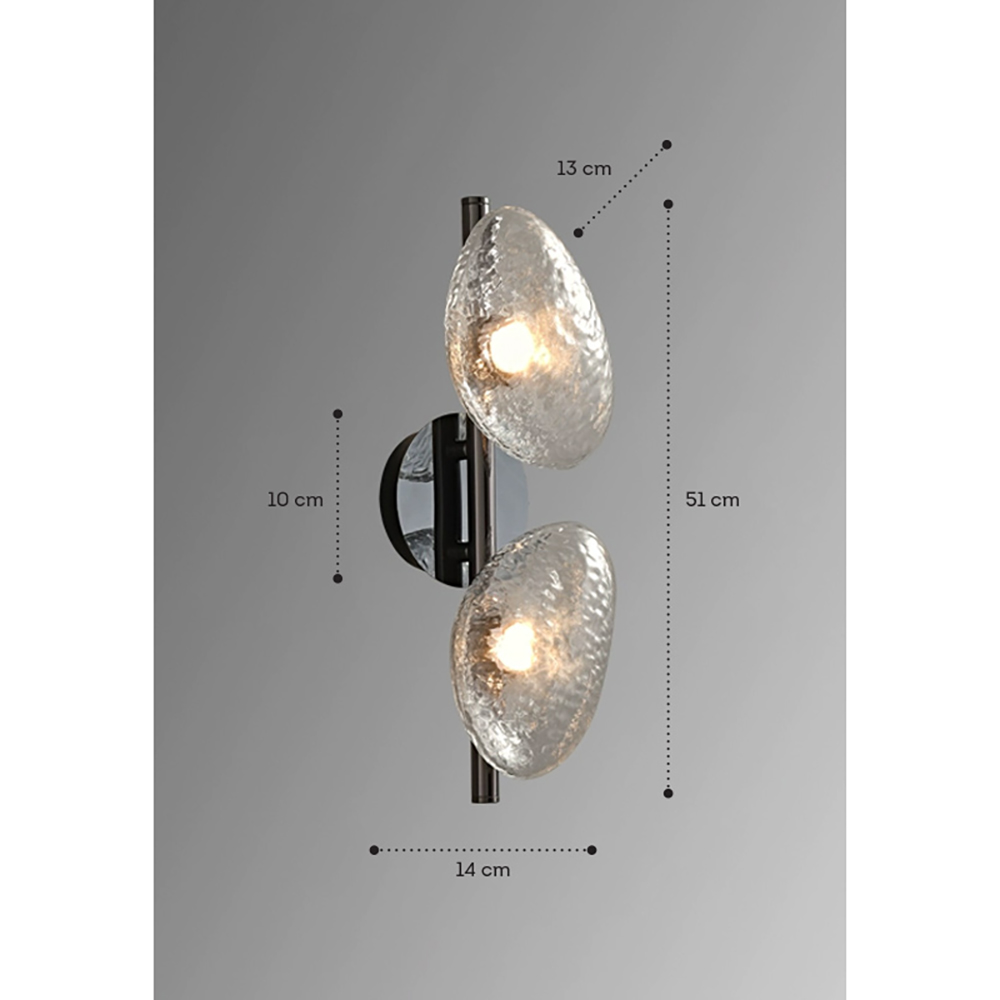 Бра LINDIS FROST LONG WALL 2 лампы Прозрачное стекло в Воронеже