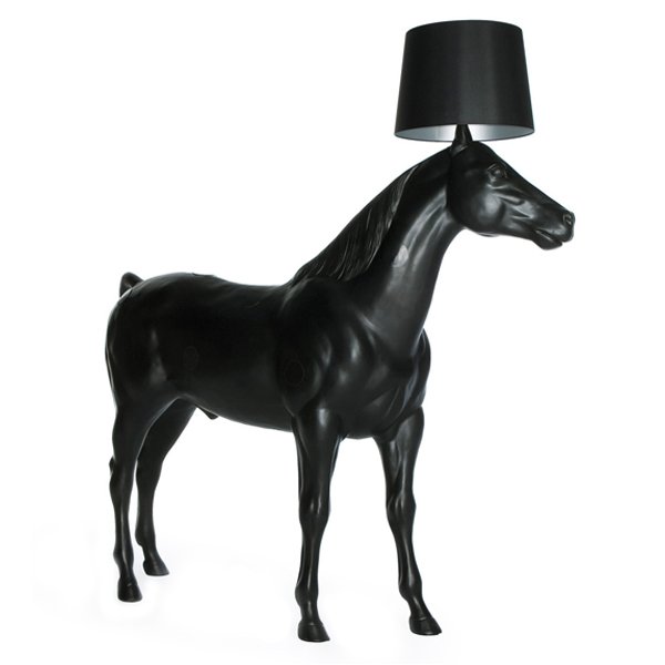 Торшер Moooi Horse Lamp Черный матовый в Воронеже | Loft Concept 