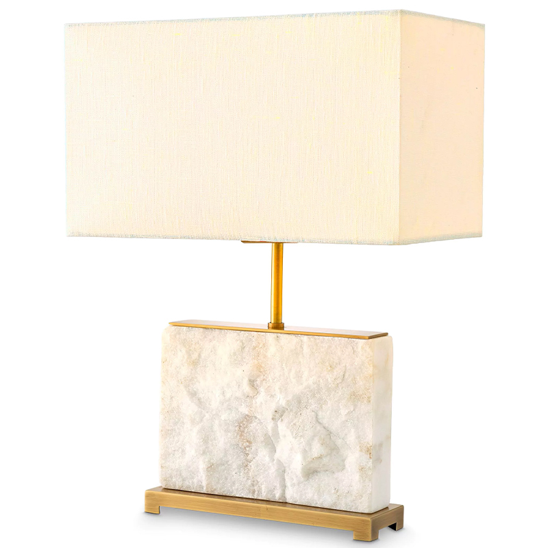Настольная лампа Eichholtz Table Lamp Newton S Marble Белый Мрамор Bianco Латунь Кремовый Настольная лампа Eichholtz Table Lamp Newton S Marble Белый Мрамор Bianco Латунь Кремовый в Воронеже | Loft Concept