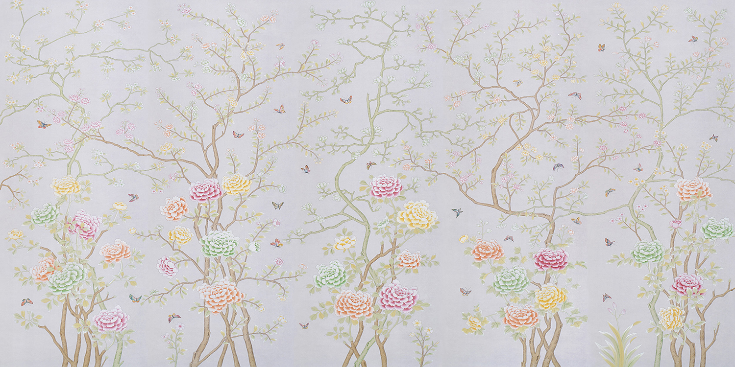 Обои ручная роспись Chelsea Lilac Hint - фото