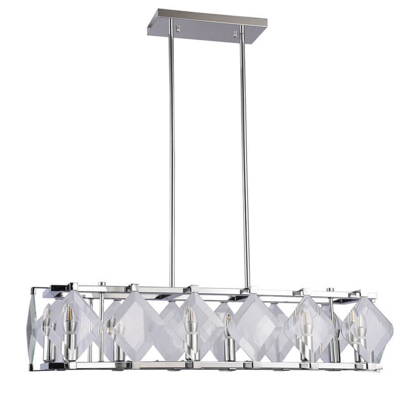 Люстра Glass Rhombus Lighting Хром Люстра Glass Rhombus Lighting Хром в Воронеже | Loft Concept