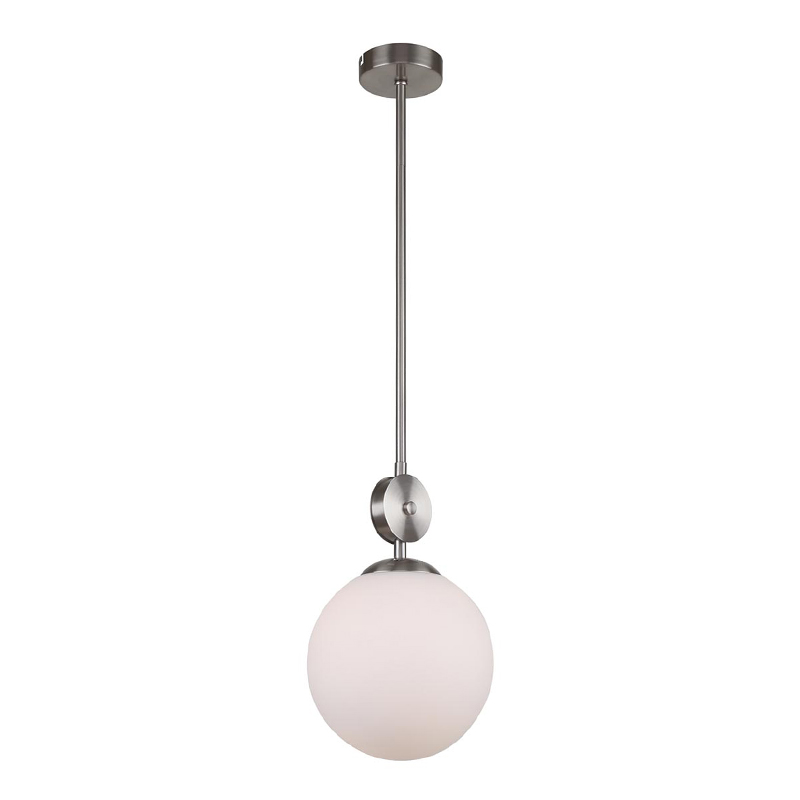 Подвесной светильник Kyran Nickel Hanging Lamp Никель Белый в Воронеже | Loft Concept 