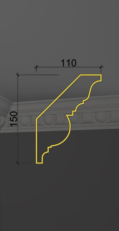 Карниз с орнаментом KO-01 в Воронеже