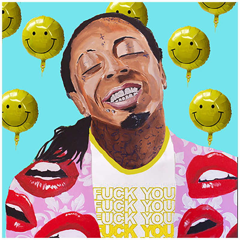 Картина Lil Wayne with Smiling Balloons Мульти в Воронеже | Loft Concept 