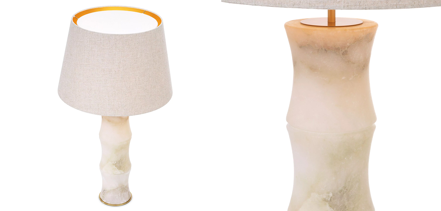 Настольная лампа Eichholtz Table Lamp Bonny Alabaster - фото №1
