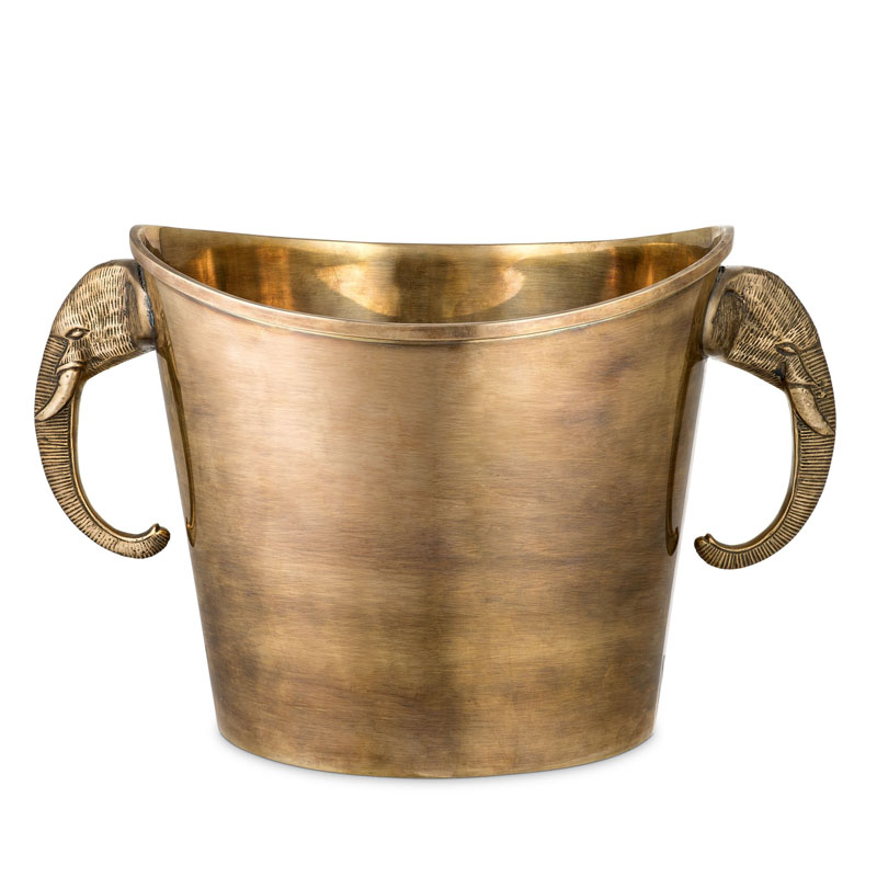 Ведерко для льда Eichholtz WINE COOLER MAHARAJA brass Винтажная латунь в Воронеже | Loft Concept 