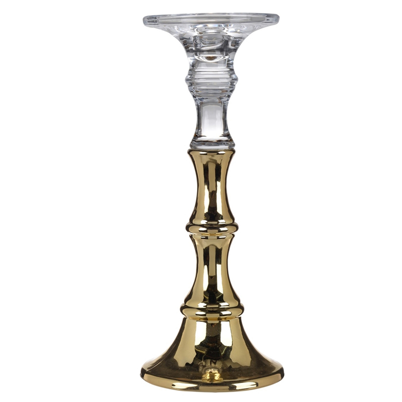 Подсвечник Eugenie Candlestick 30 Глянцевое золото в Воронеже | Loft Concept 