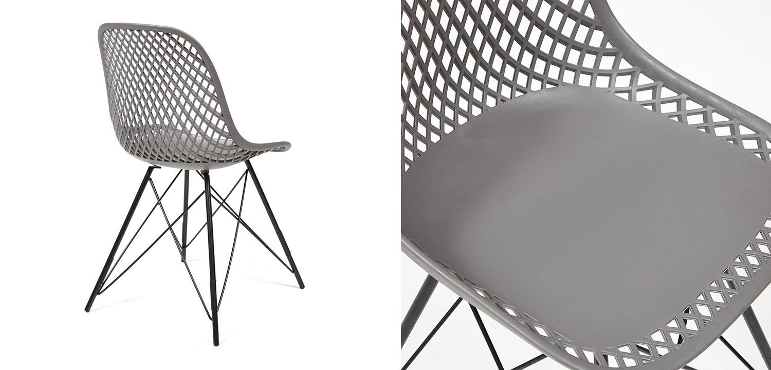 Стул DSR mesh gray - фото