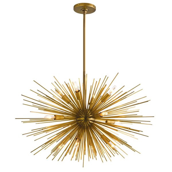 Люстра ASTRA Chandelier Sputnik Brass Золотой в Воронеже | Loft Concept 